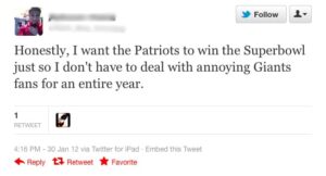 Annoying Giants Fans - Twitter