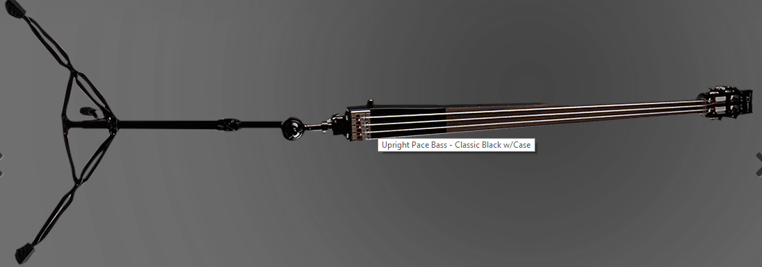 Electric upright bass with title tag