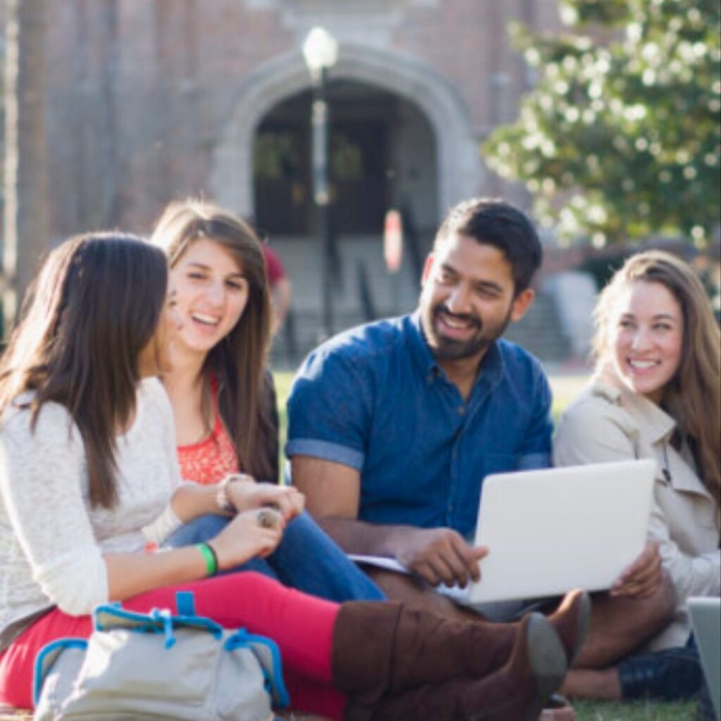 A group of college kids