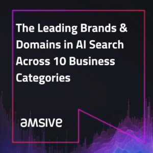 The blog title and Amsive logo over a black and purple digital background